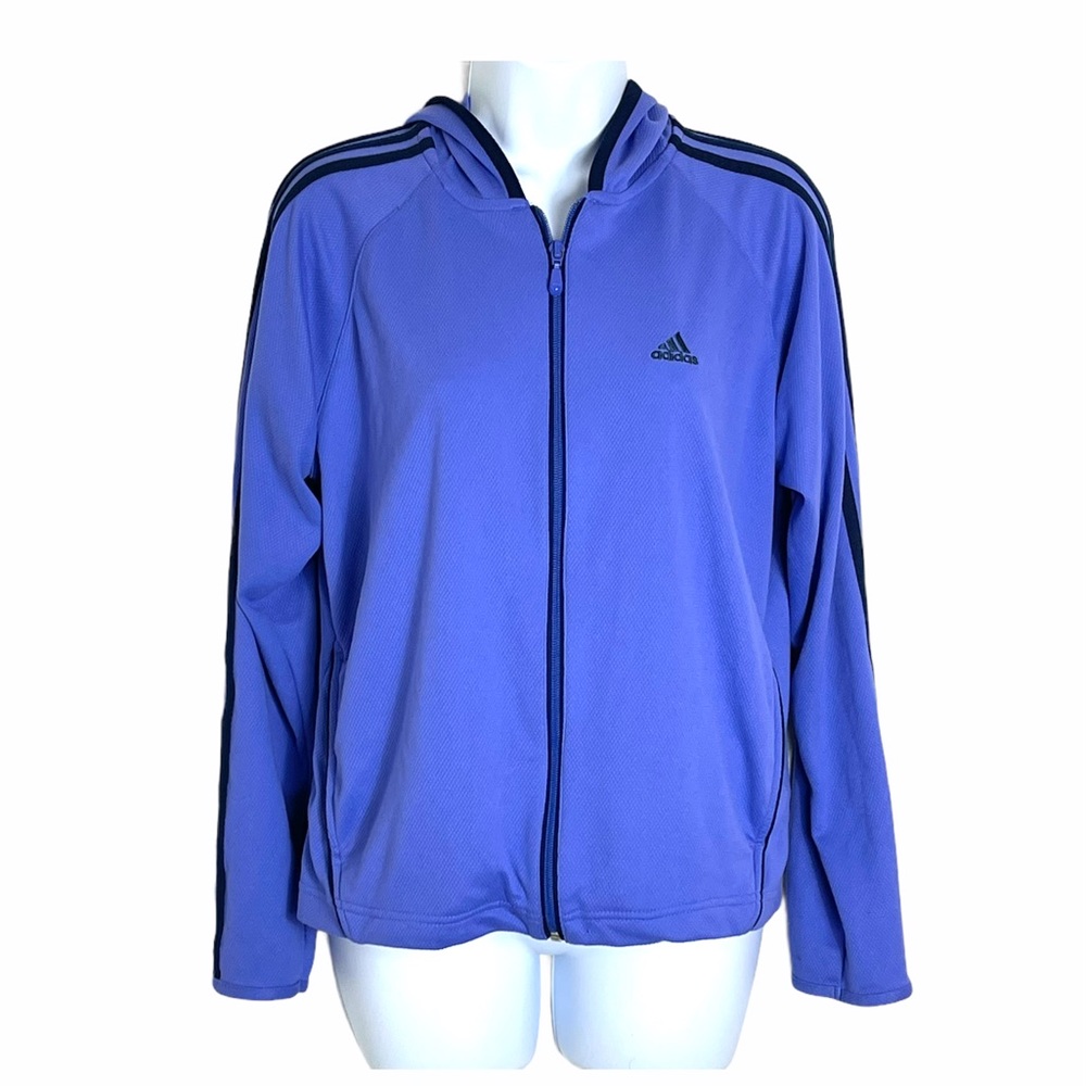 Adidas Women’s lilac triple stripe jacket